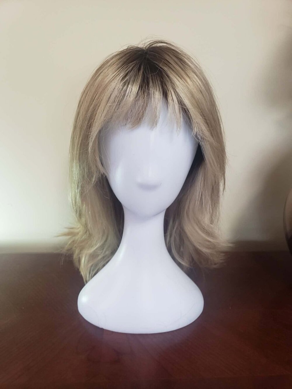 PAULA YOUNG JESSE Long Layered Blonde Rooted Wig w/ Bangs in Cali Blonde NEW
